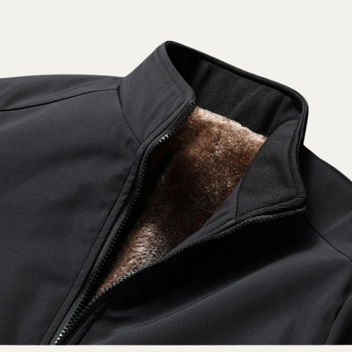 Elegante, warme Herrenjacke mit Fleecefutter für den Winter