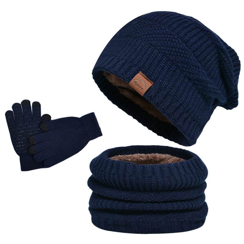 Ensemble hiver homme bonnet écharpe gants assortis