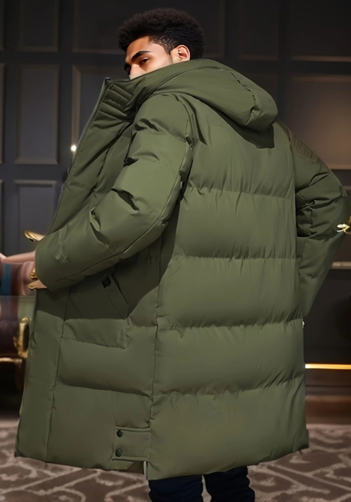 Parka homme longue hiver coupe élégante