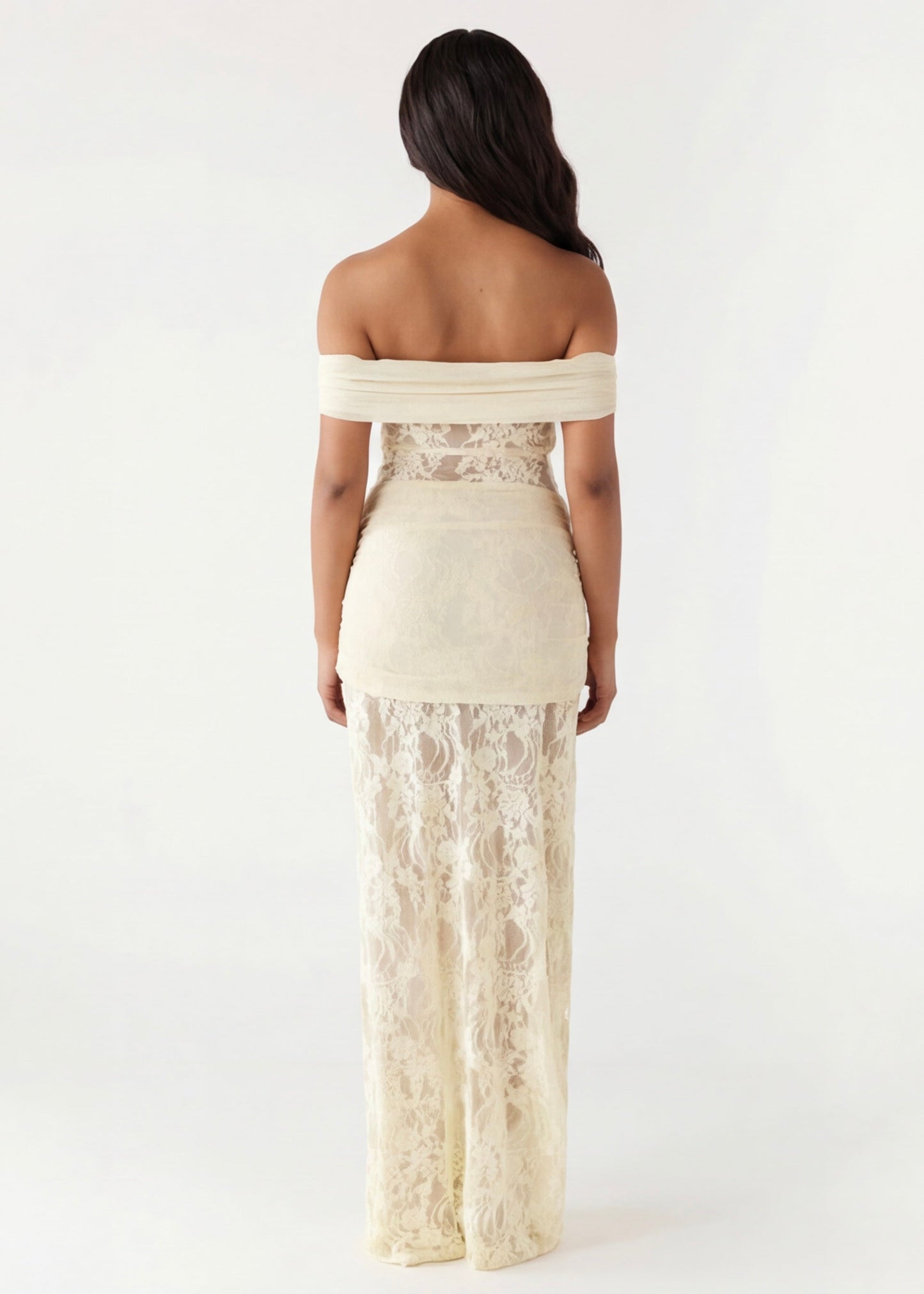 ARIA Robe Longue Dentelle – Robe Élégante Longueur Sol