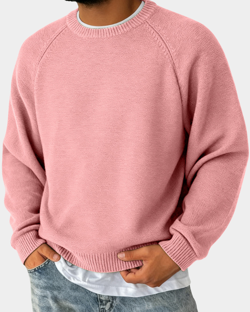 Pull homme col rond doux polyvalent toutes saisons