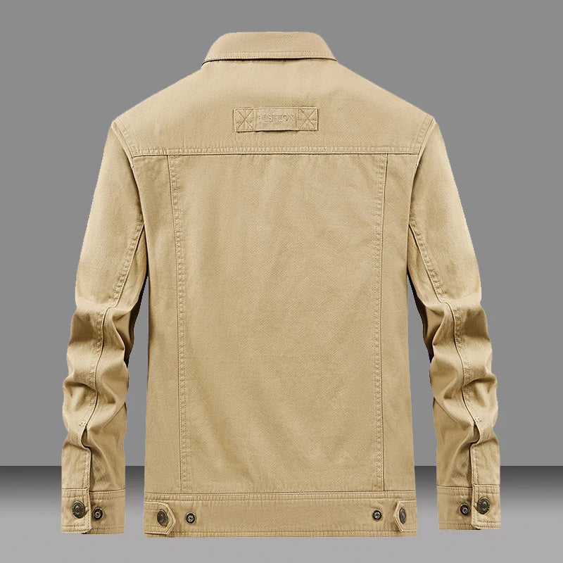 Veste homme toile robuste style urbain polyvalente