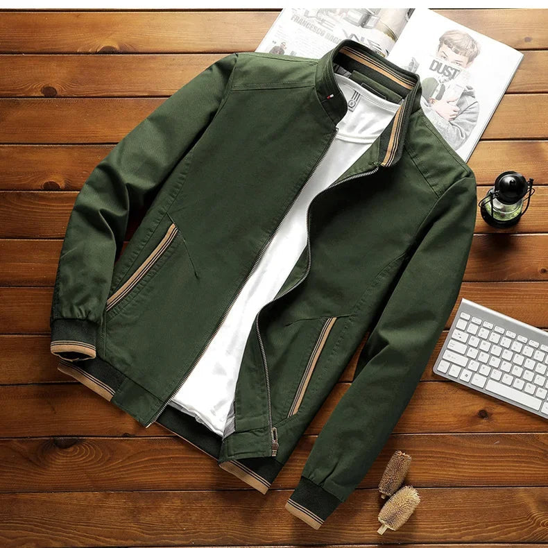 Blouson bomber homme léger coupe-vent printemps automne