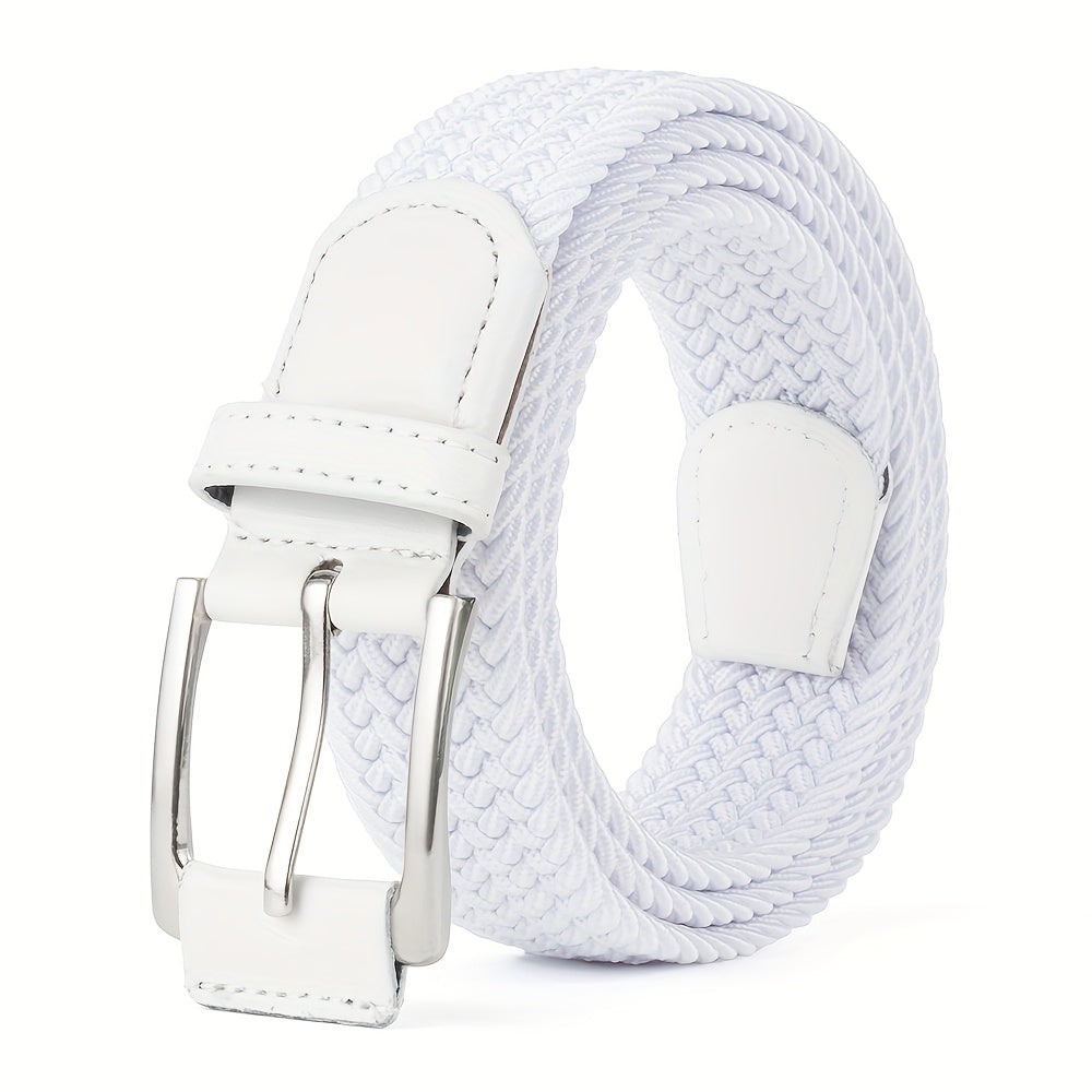 Ceinture homme tressée ajustable boucle ardillon