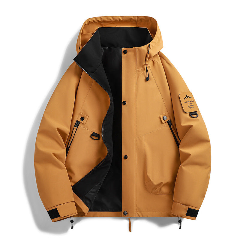 Veste homme imperméable coupe droite anti-vent