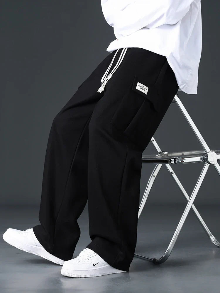 Weite Cargohose für Herren mit verstellbarer Taille