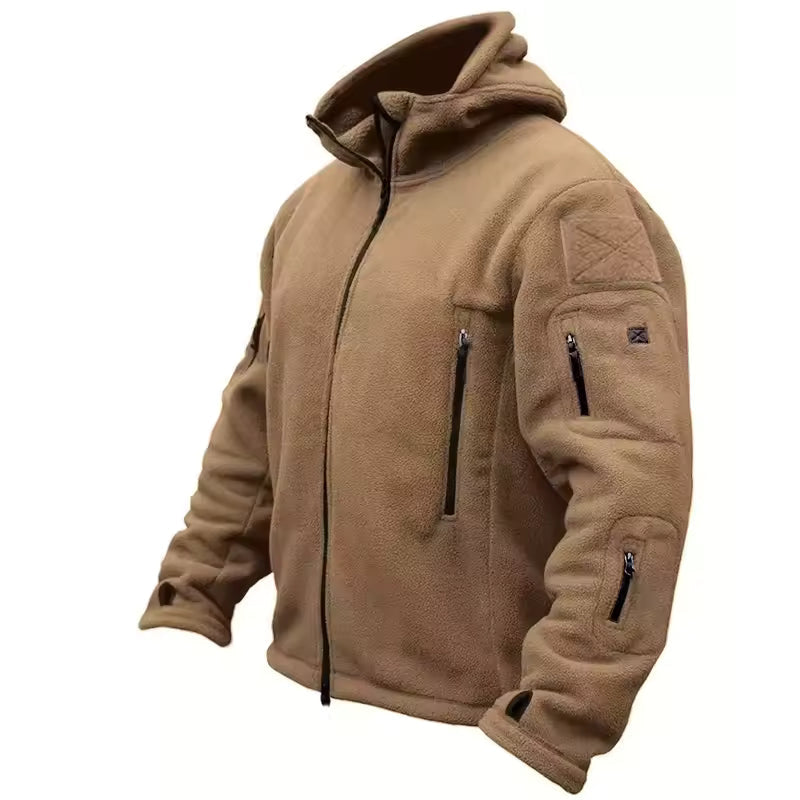 Veste polaire homme tactique multipoches extérieure