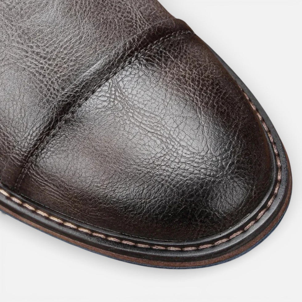 Chaussures homme bottines lacées style urbain