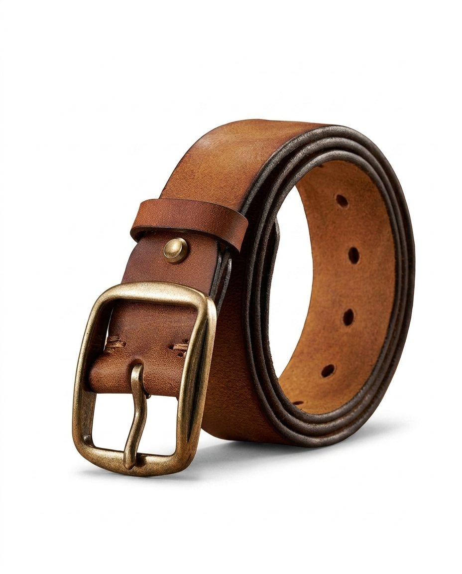 Ceinture homme cuir pleine fleur robuste pour jean