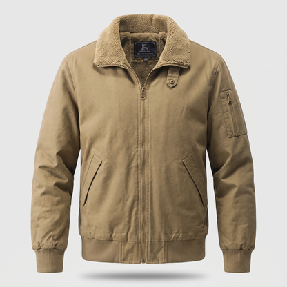 Blouson bomber homme doublure Sherpa chaude hiver