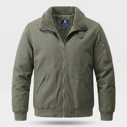Blouson bomber homme doublure Sherpa chaude hiver