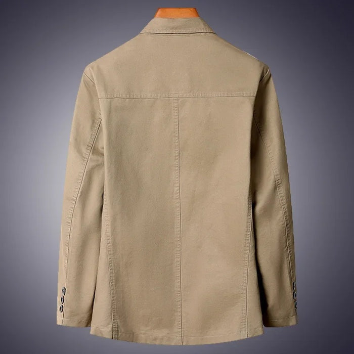 Blazer homme coton non doublé coupe décontractée