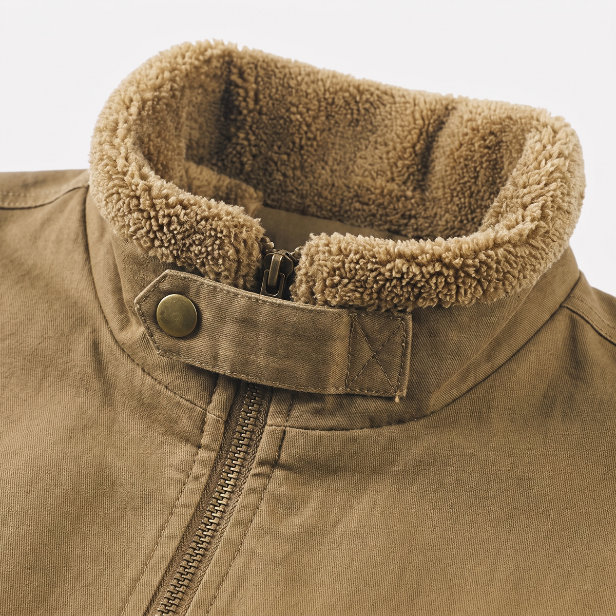 Blouson bomber homme doublure Sherpa chaude hiver