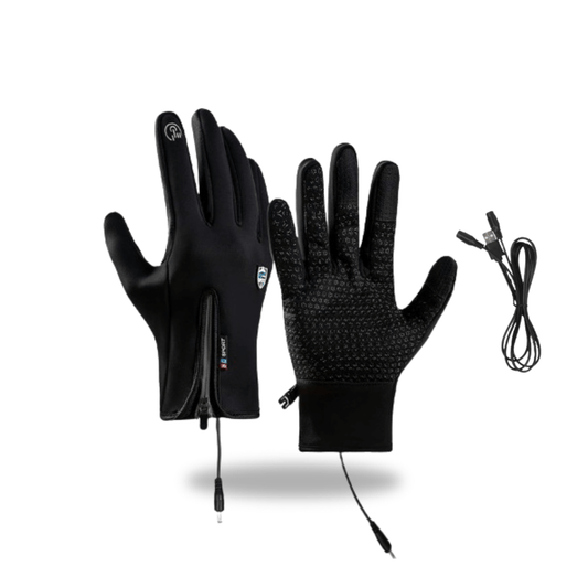 Gants chauffants USB coupe-vent pour homme et femme