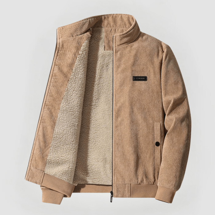 Veste homme en jean doublée Sherpa chaude et décontractée