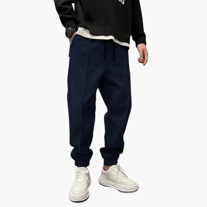 Pantalon cargo homme coupe décontractée coton multipoches