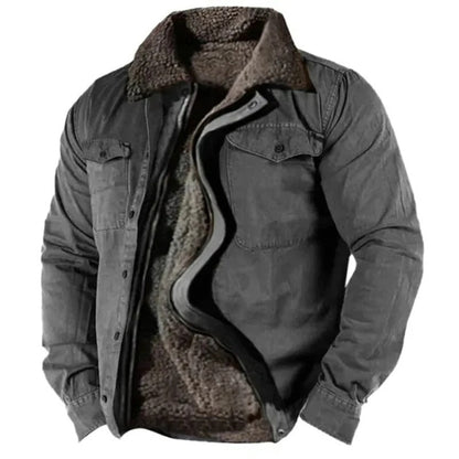 Veste homme style Western coton suédine confortable