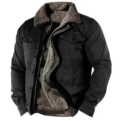 Veste homme style Western coton suédine confortable