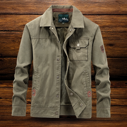 Veste homme toile robuste style urbain polyvalente