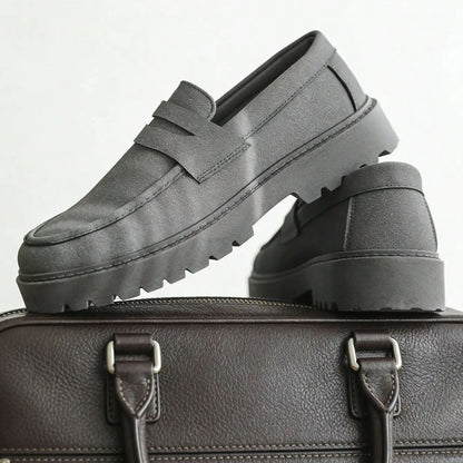 Chaussure Loafer homme plateforme moderne slip-on