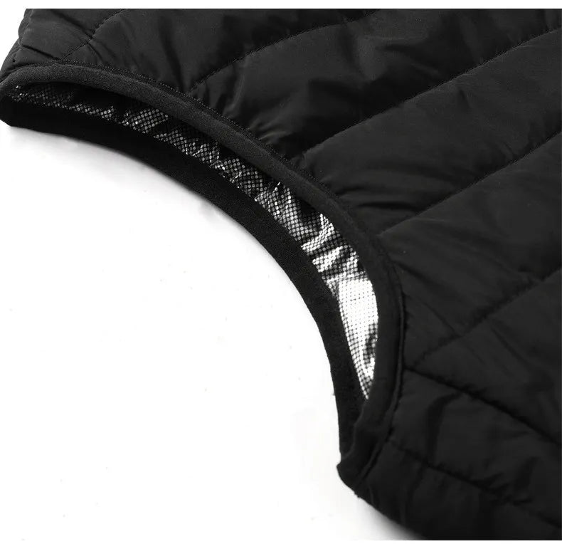 Gilet chauffant homme réglable pour extérieur