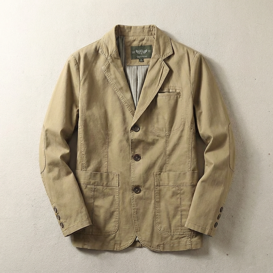 Blazer en coton Oxford coupe décontractée