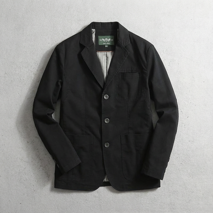 Blazer en coton Oxford coupe décontractée