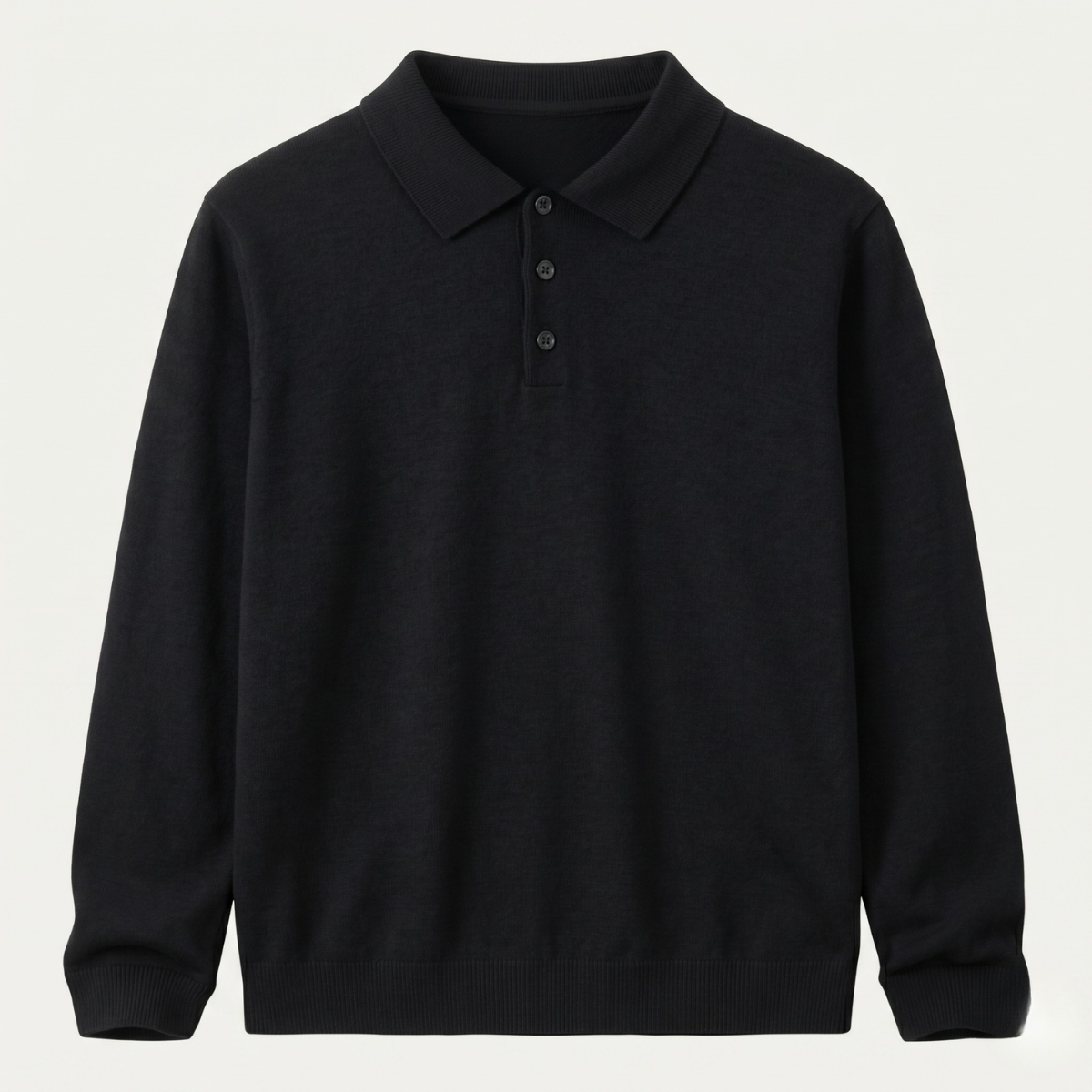 Polo homme en laine mérinos tricoté élégant décontracté