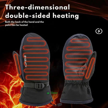 Gants chauffants USB double face pour ski et randonnée