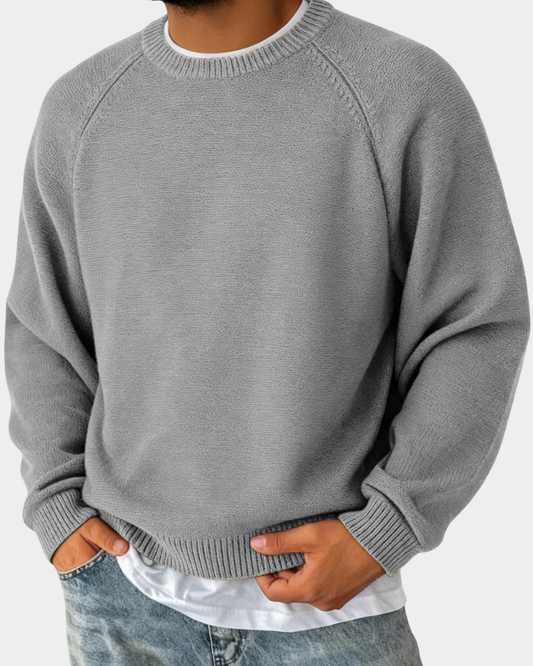Pull homme col rond doux polyvalent toutes saisons