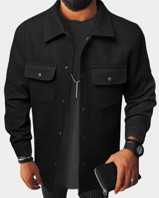 Surchemise homme boutonnée décontractée facile à superposer
