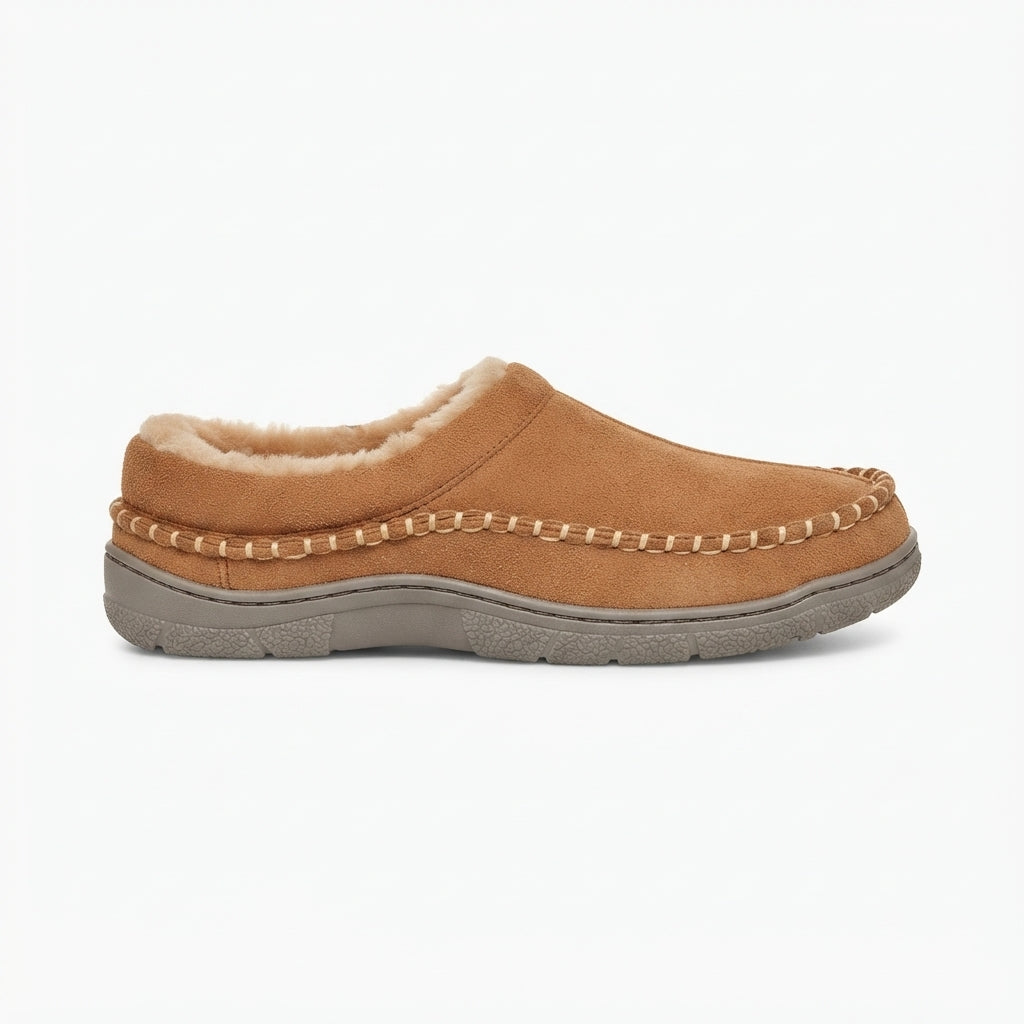 Chaussons homme doublure polaire semelle antidérapante
