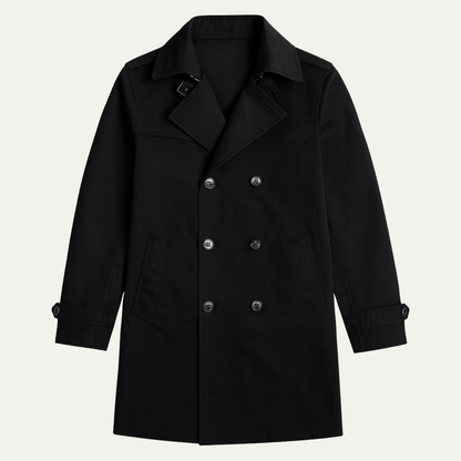 Manteau caban homme double boutonnage élégant