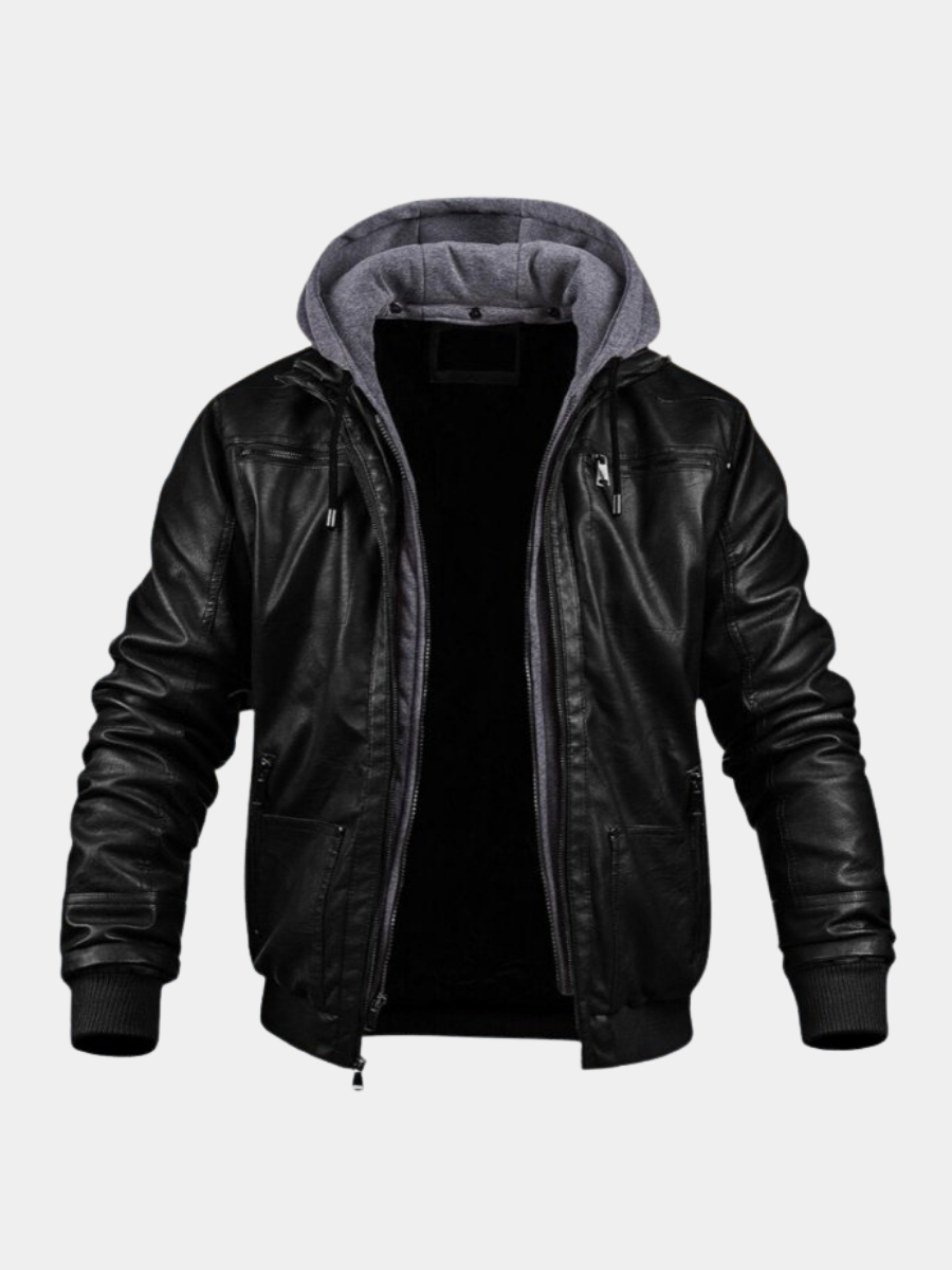 Veste en cuir homme élégante coupe moderne