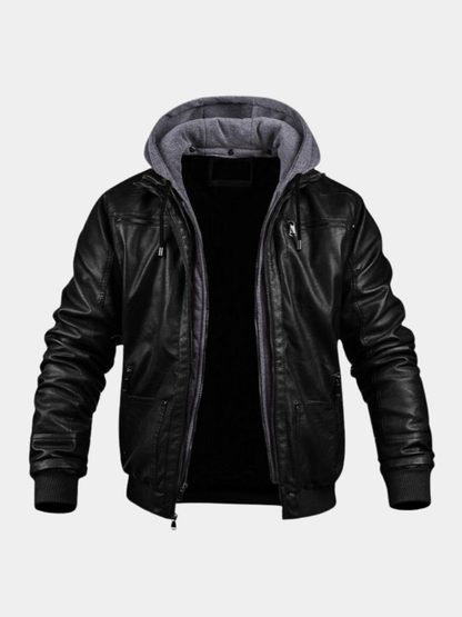 Veste en cuir homme élégante coupe moderne