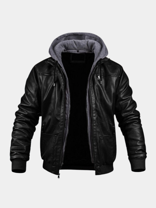 Veste en cuir homme élégante coupe moderne