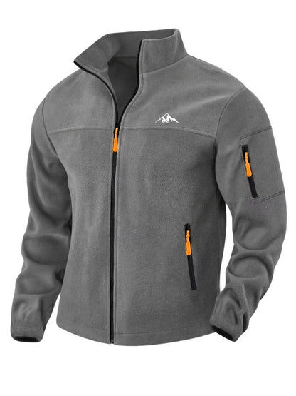 Veste polaire homme coupe-vent col montant chaude