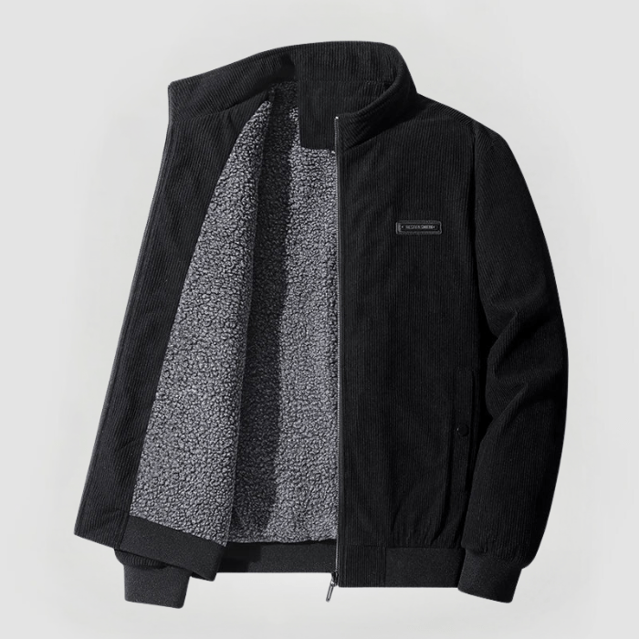 Veste homme en jean doublée Sherpa chaude et décontractée
