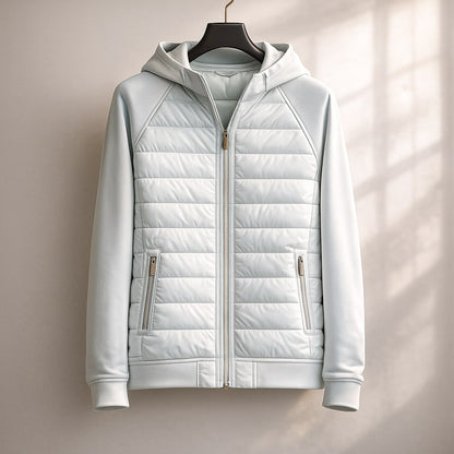 Sweat à capuche homme matelassé léger ventilation
