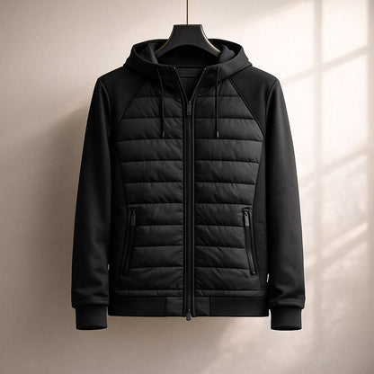 Sweat à capuche homme matelassé léger ventilation