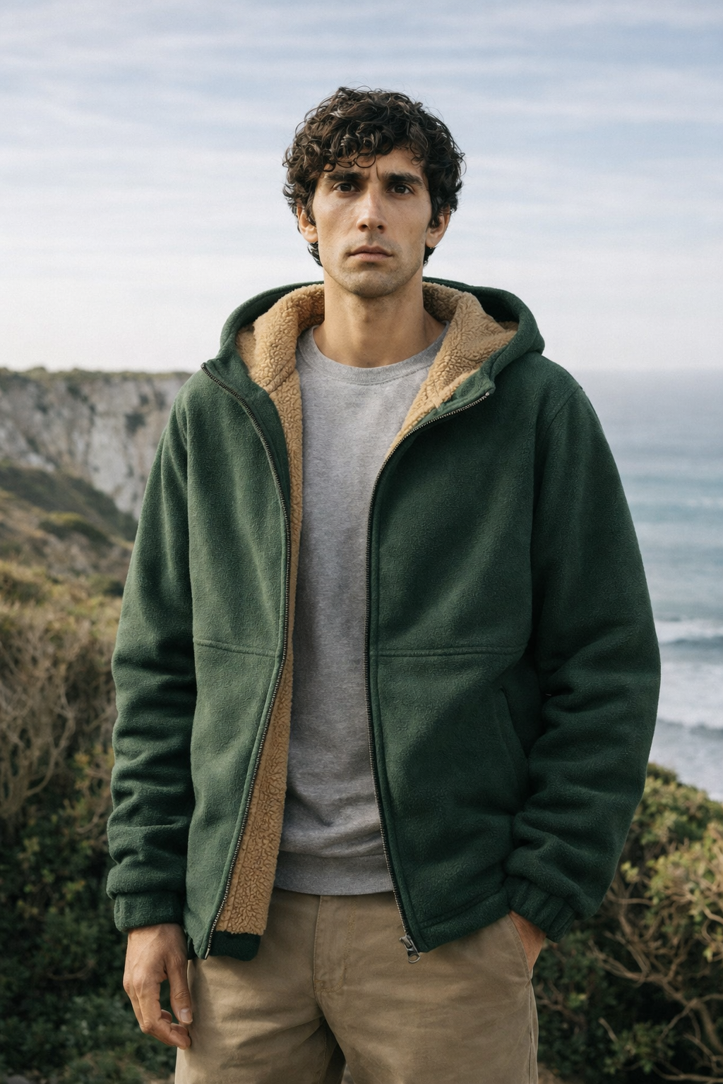 Veste polaire Sherpa homme chaude et confortable