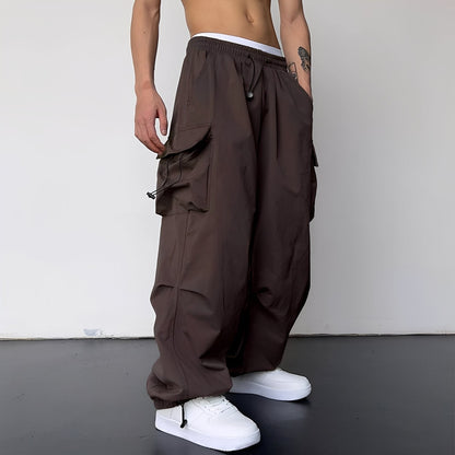 Pantalon cargo homme coupe ample poches pratiques