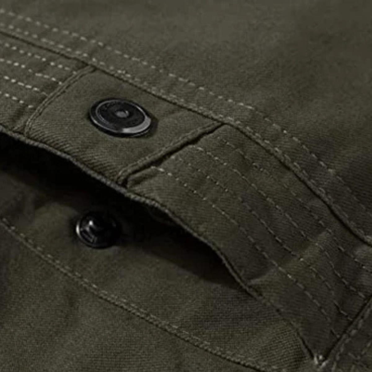 Herrenjacke im Military-Stil, Thermofutter mit Fleece
