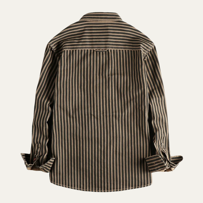 Chemise homme coton rayée vintage confortable
