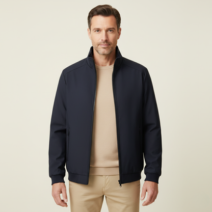 Elegante, warme Herrenjacke mit Fleecefutter für den Winter