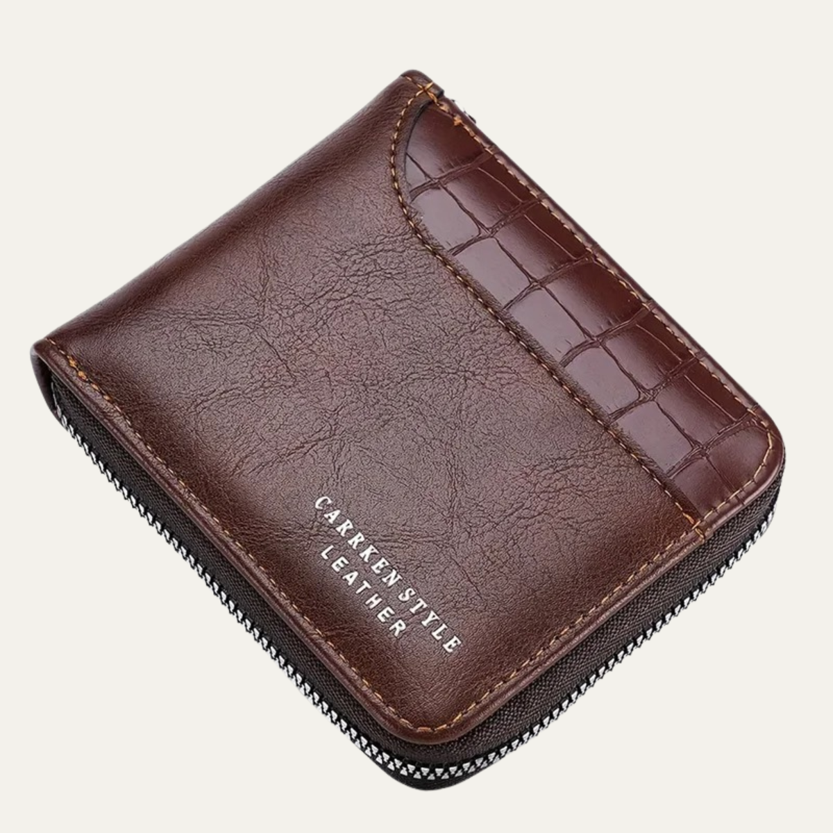 Porte-monnaie homme cuir RFID protection fermeture éclair