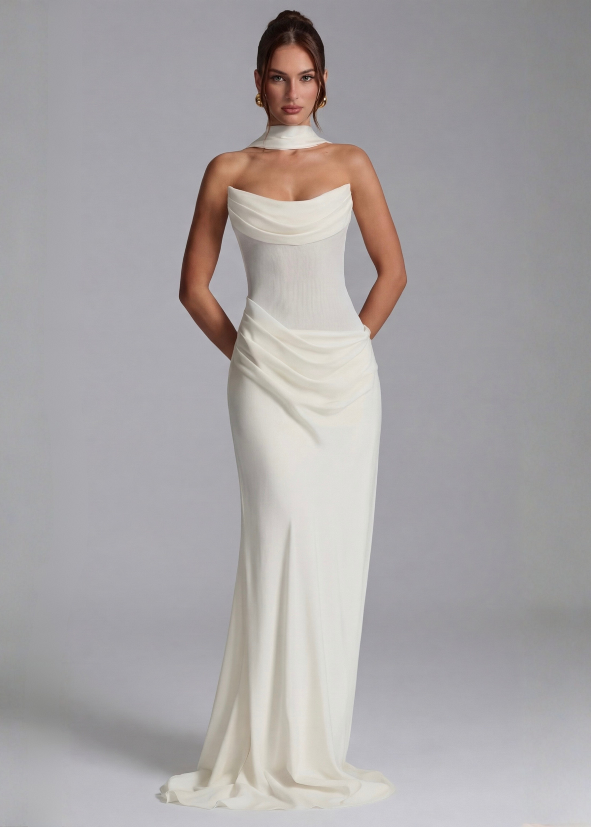 ARIA Robe Maxi Muse – Silhouette Fluide et Élégance Naturelle