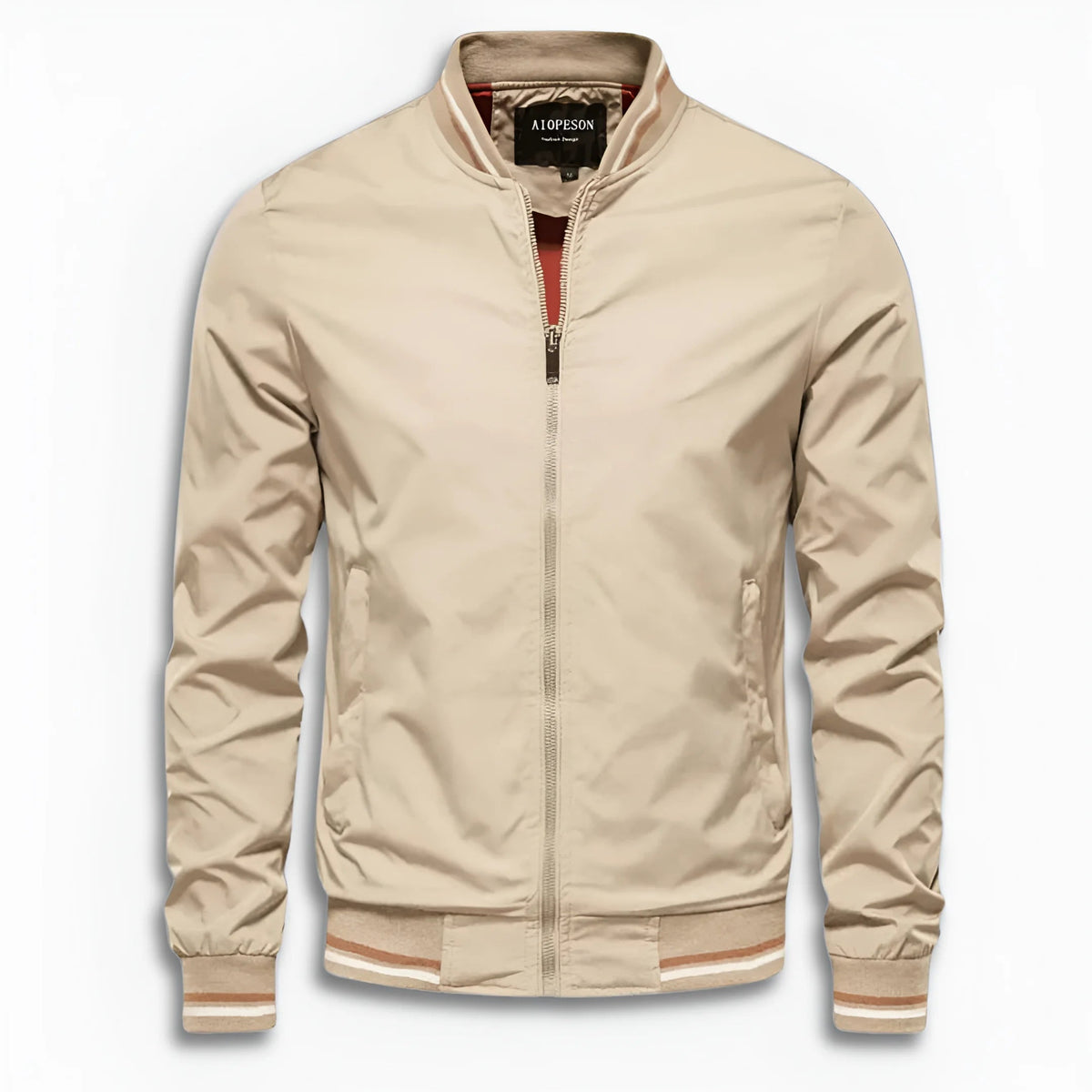Veste homme décontractée imperméable col montant