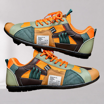 Chaussures rétro colorées mesh semelle antidérapante