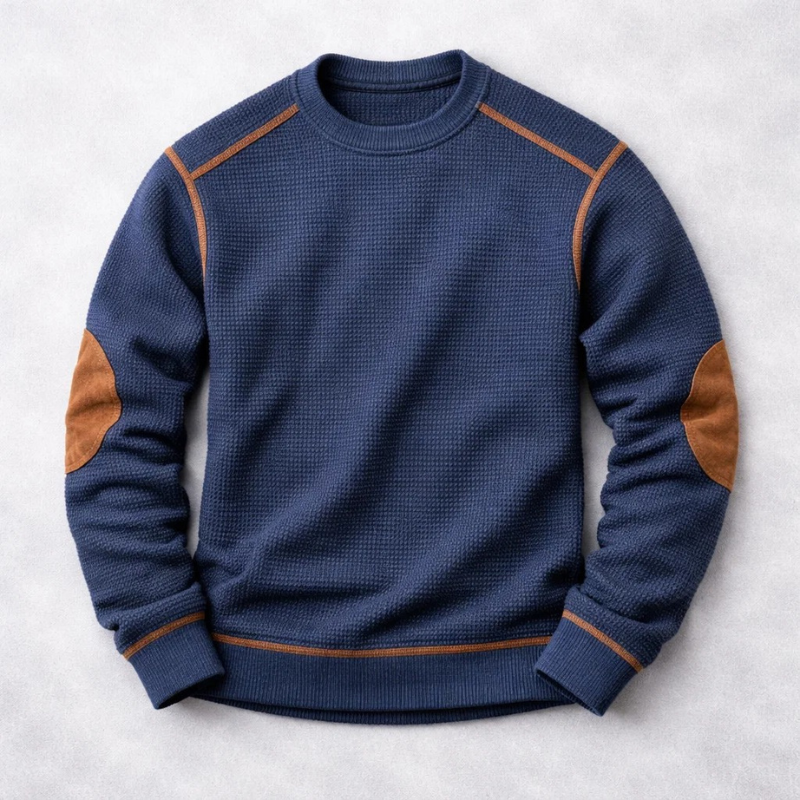 Weicher Struktur-Pullover für Herren in lässiger Passform